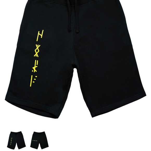 We Are Dark shorts, men’s M, Unisex Size L, cotton, Black-warm fleece inner - Picture 8 of 8